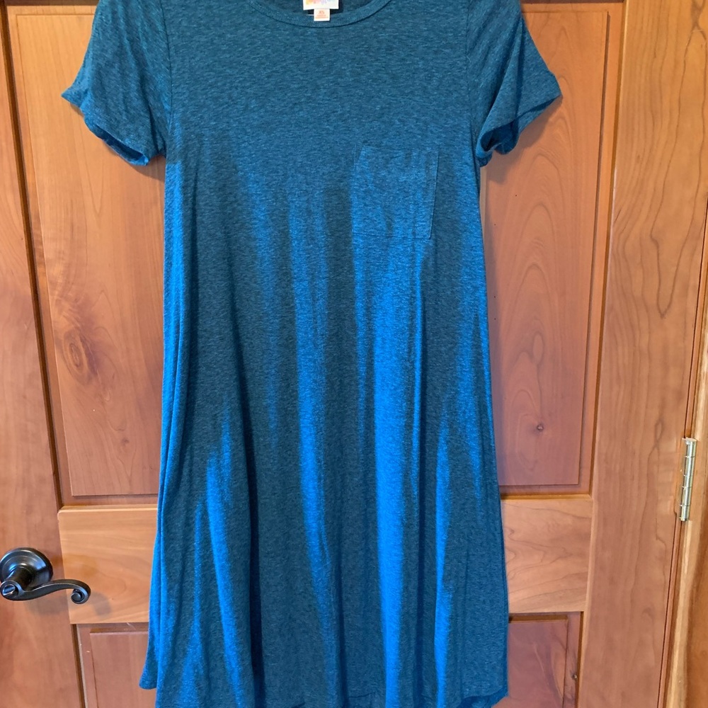 LuLaRoe Beautiful Blue Carly Dress